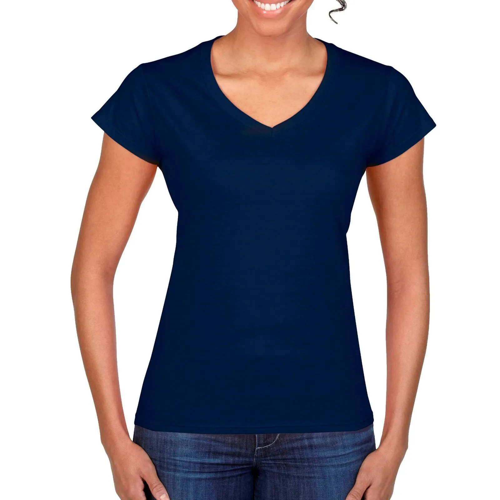 Ladies' Fitted Softstyle V-Neck T-Shirt