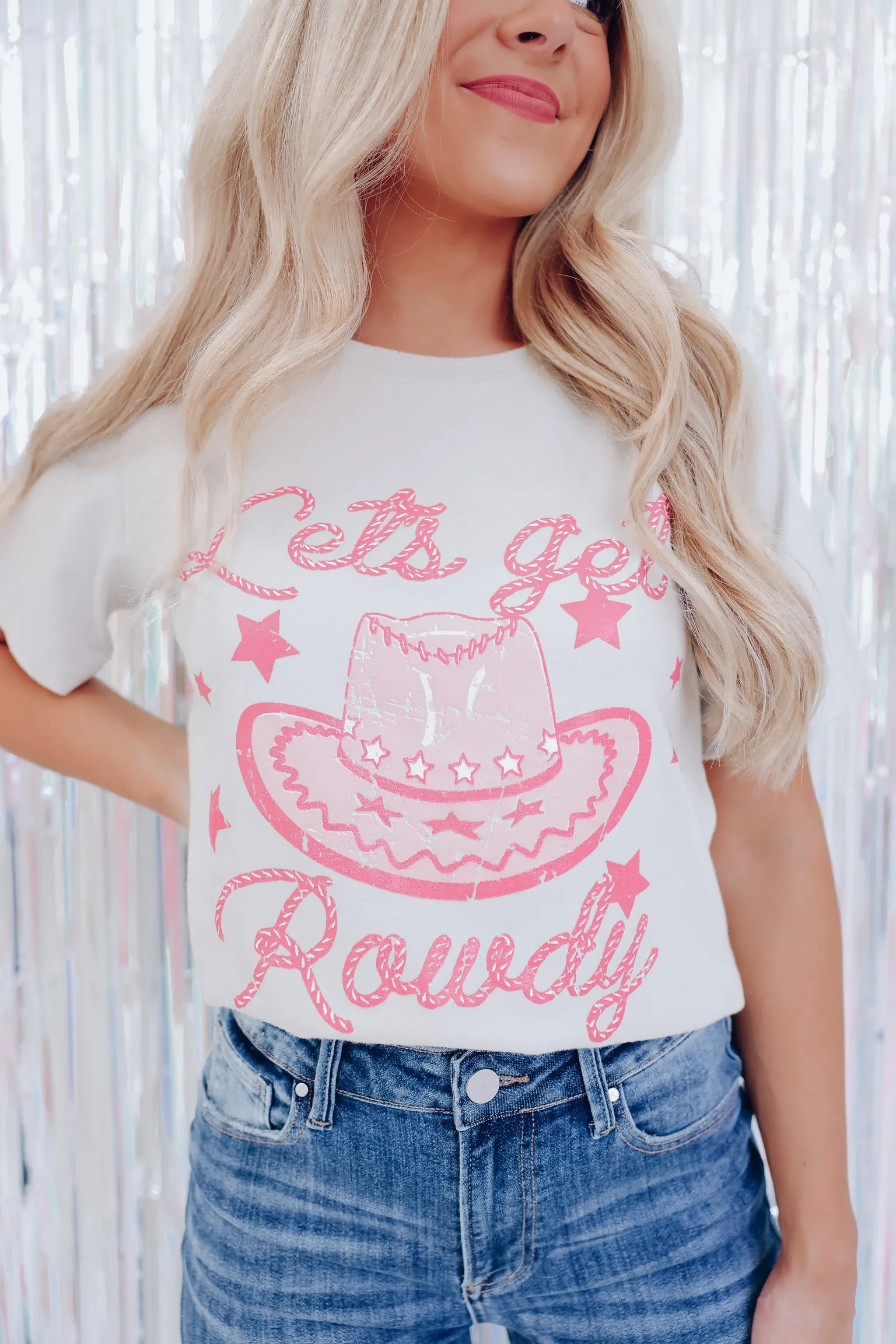 Let's Get Rowdy Graphic Tee - Stone