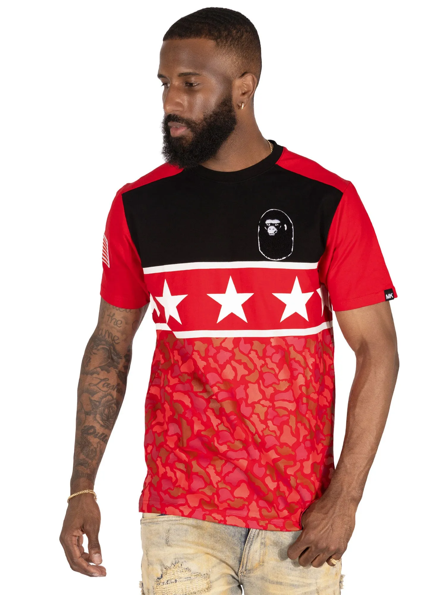 M235 Makobi APE Camo Tee - RED