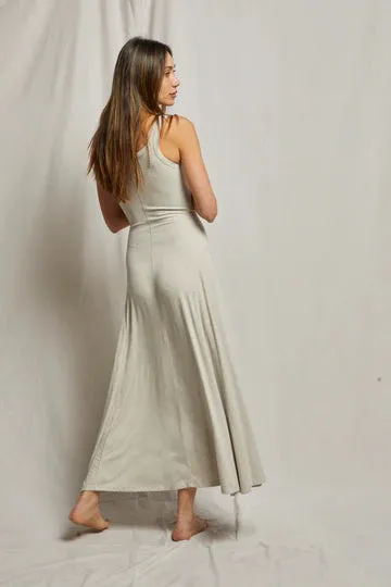 MIMI RIBBED MAXI DRESS OATMEAL