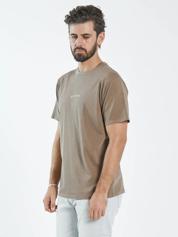 Minimal Thrills Merch Fit Tee  - Walnut