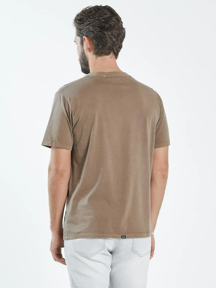 Minimal Thrills Merch Fit Tee  - Walnut