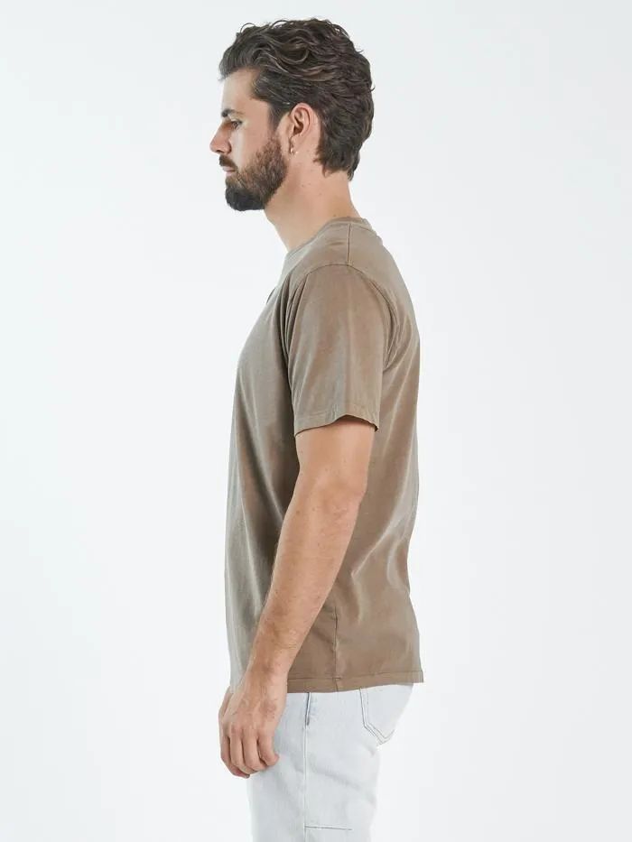 Minimal Thrills Merch Fit Tee  - Walnut