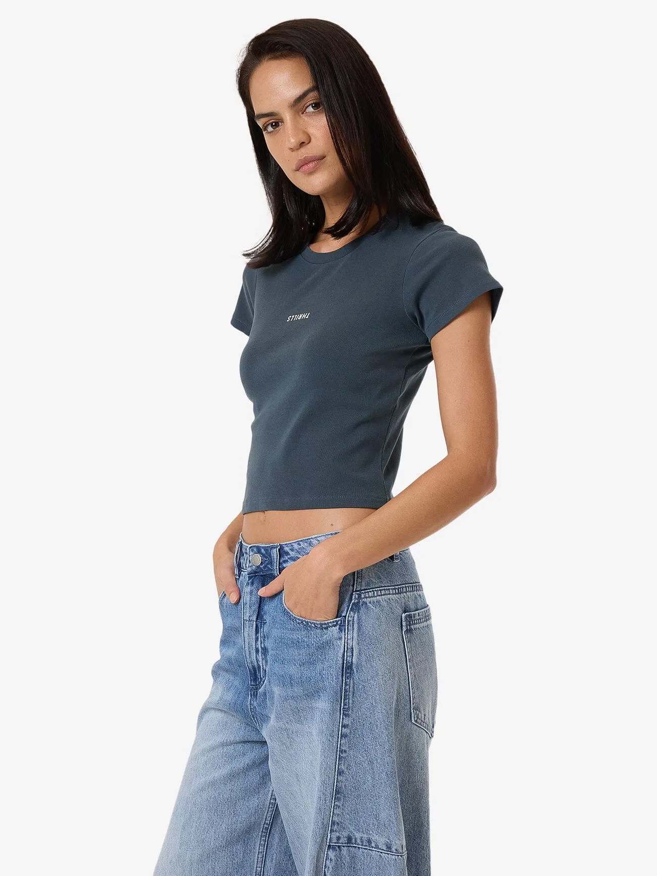 Minimal Thrills Mini Tee - Dark Slate