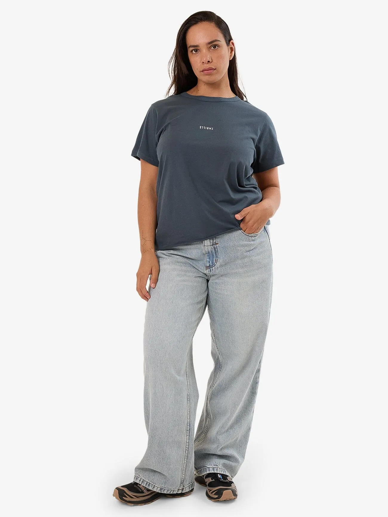 Minimal Thrills Relaxed Tee - Dark Slate