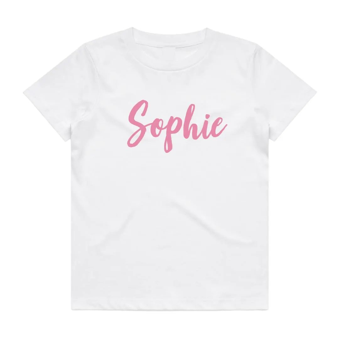 Name Tee | Personalised Style 1 | Black or White