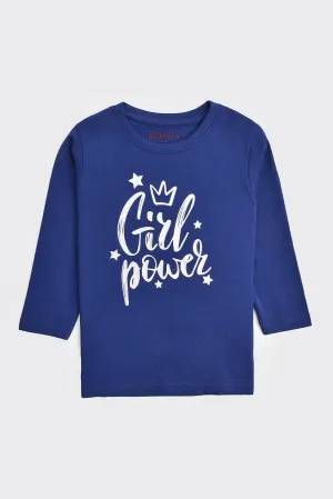 Navy Girl Power Tee