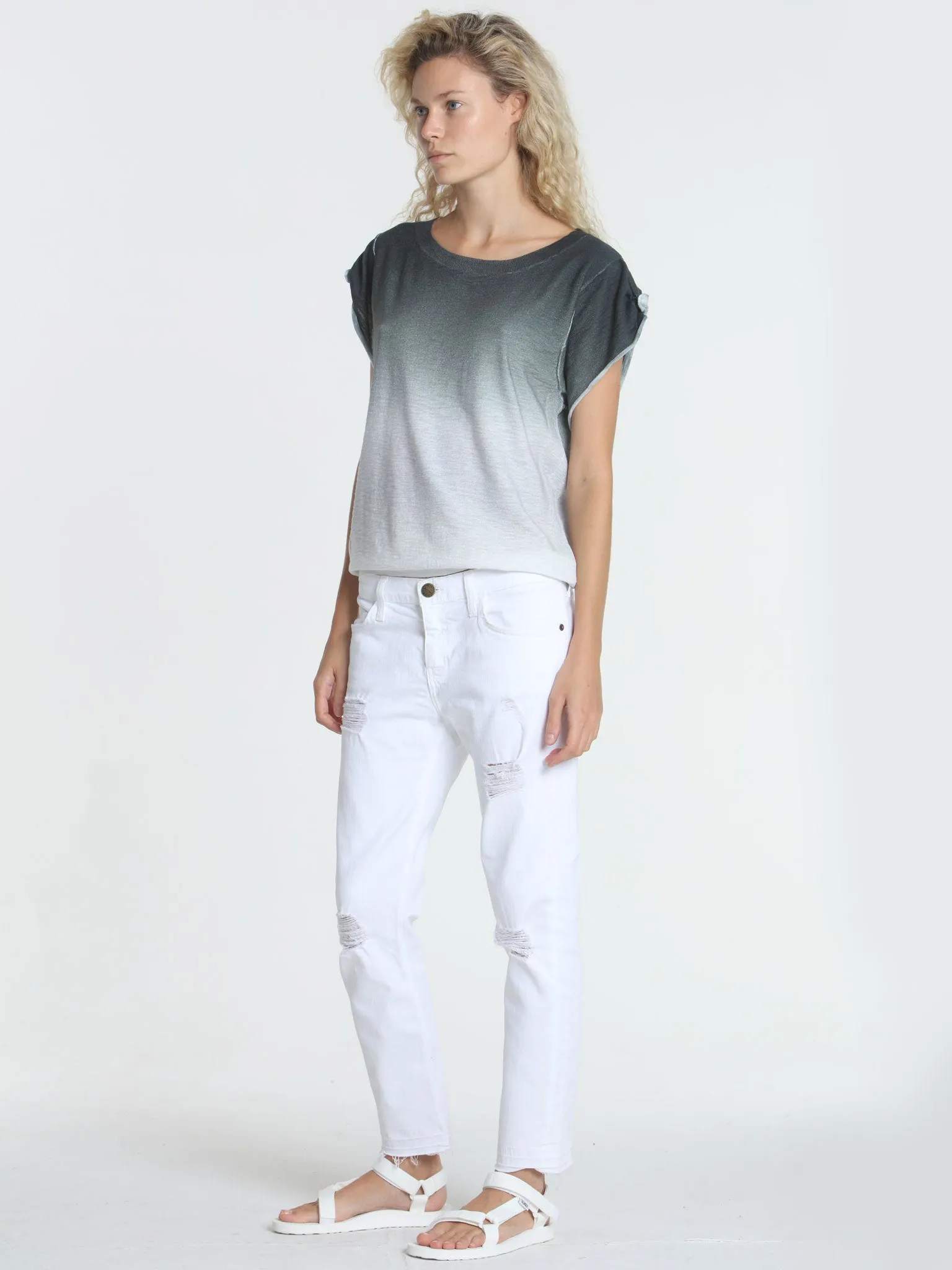 Ombre Tie Tee - Smokey