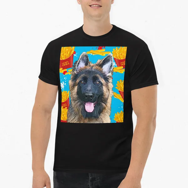 Original Pet Pop Art Mens Crew Neck T-shirt