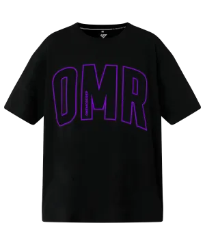 Oversized Pump Tee Black/Grape