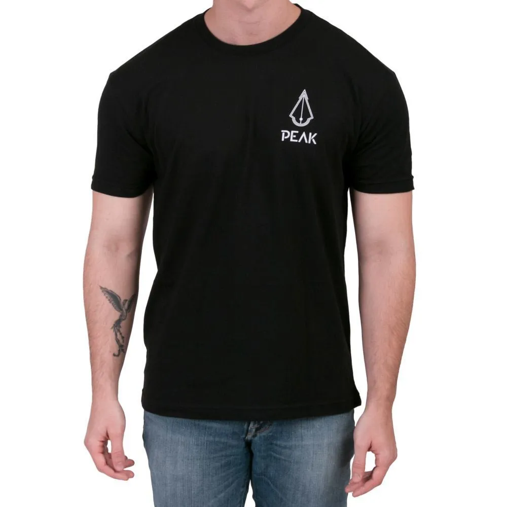 Peak Needle Onyx Unisex Black Tee