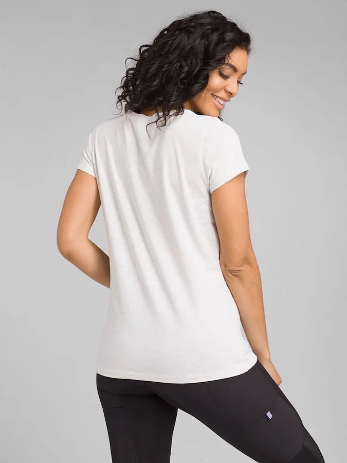 Prana Graphic Women's Top - White Bear