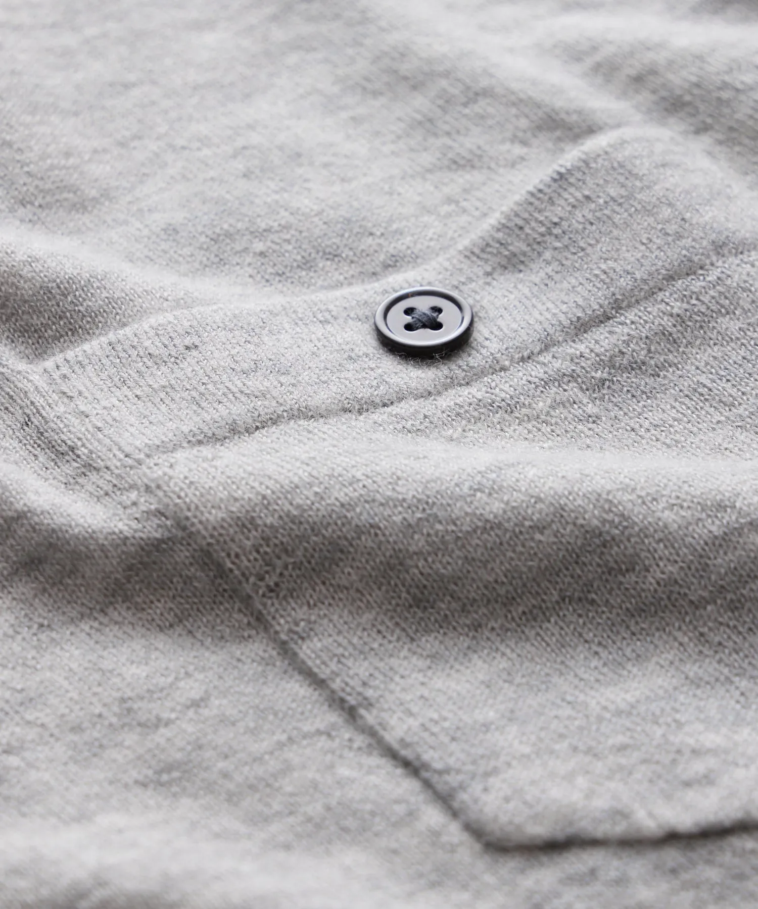 Premium Cashmere Pocket Tee in Oxford Grey