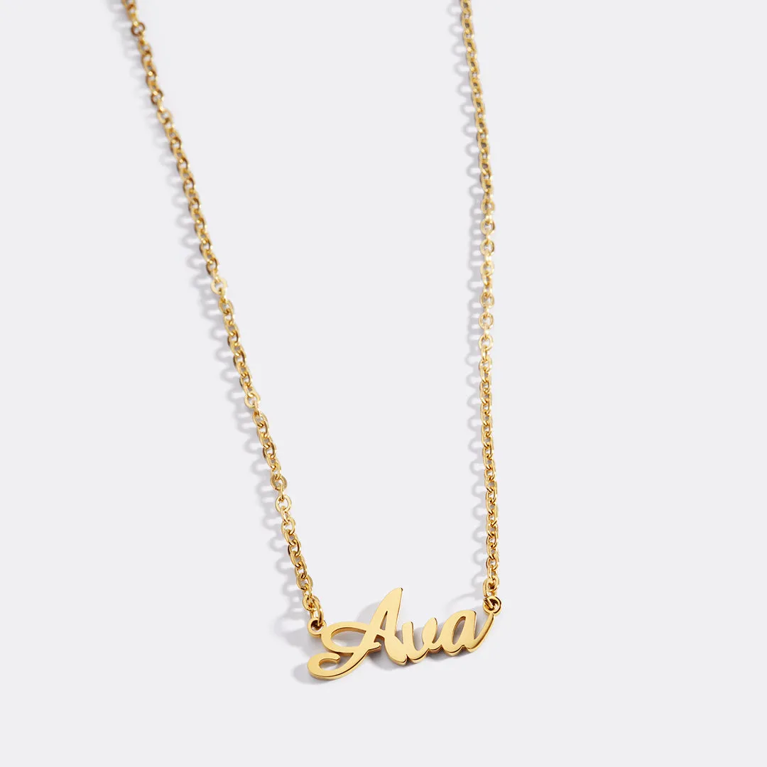 Quill Name Necklace