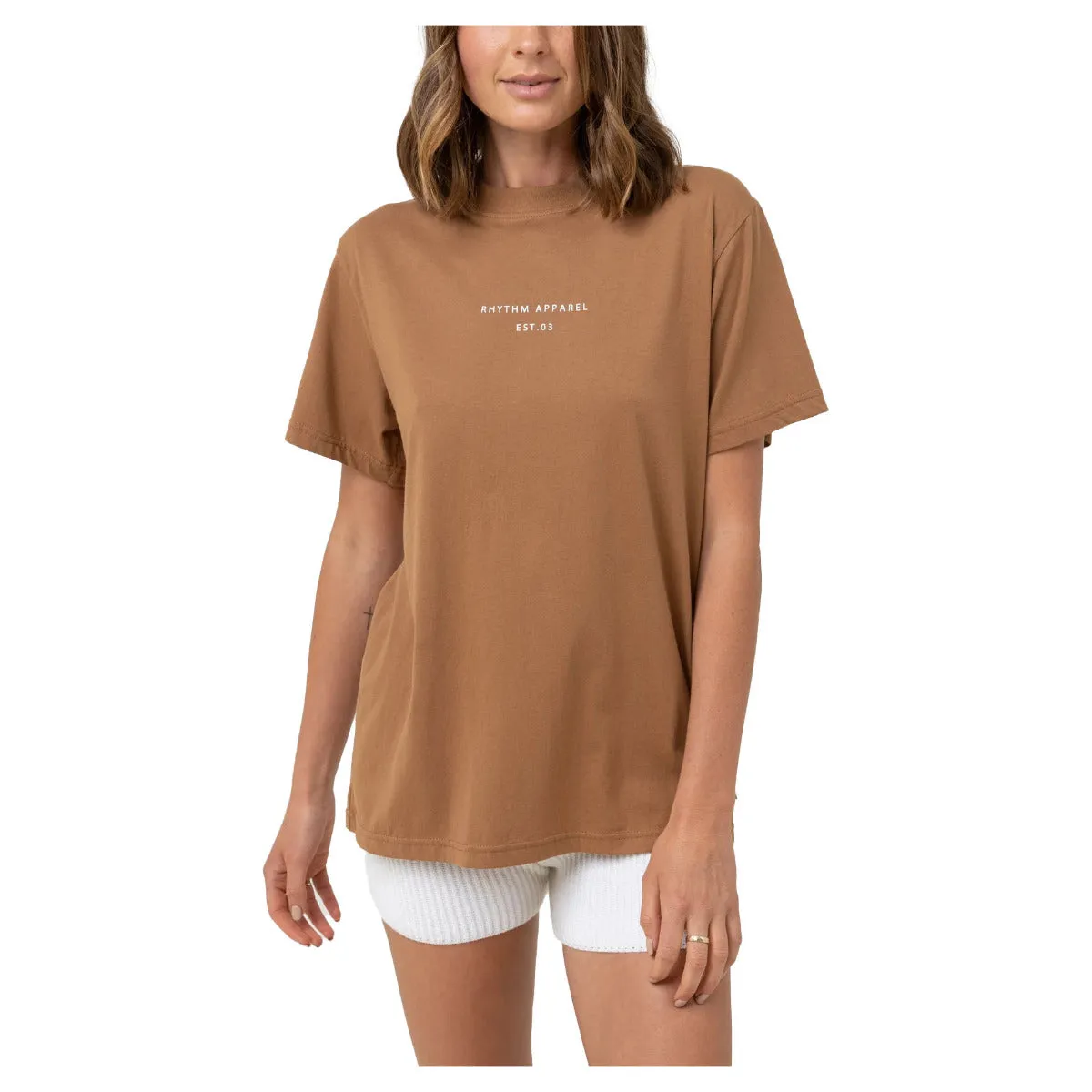 Rhythm Classic Brand Tee - Caramel