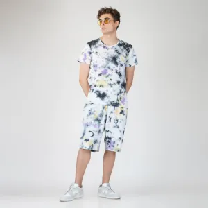 SLAY. Men's Tie Dye T shirt & Shorts Co-ord Set