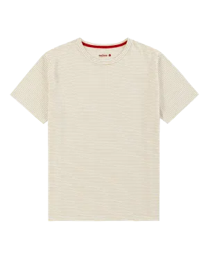 Striped Tee - White/Yellow