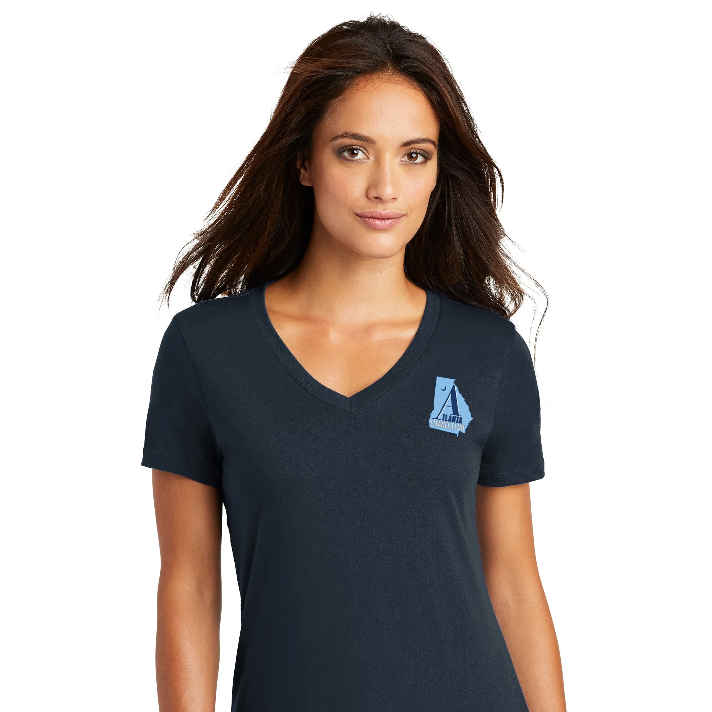 The Citadel, Atlanta Citadel Club, Women’s V-Neck Tee Shirt