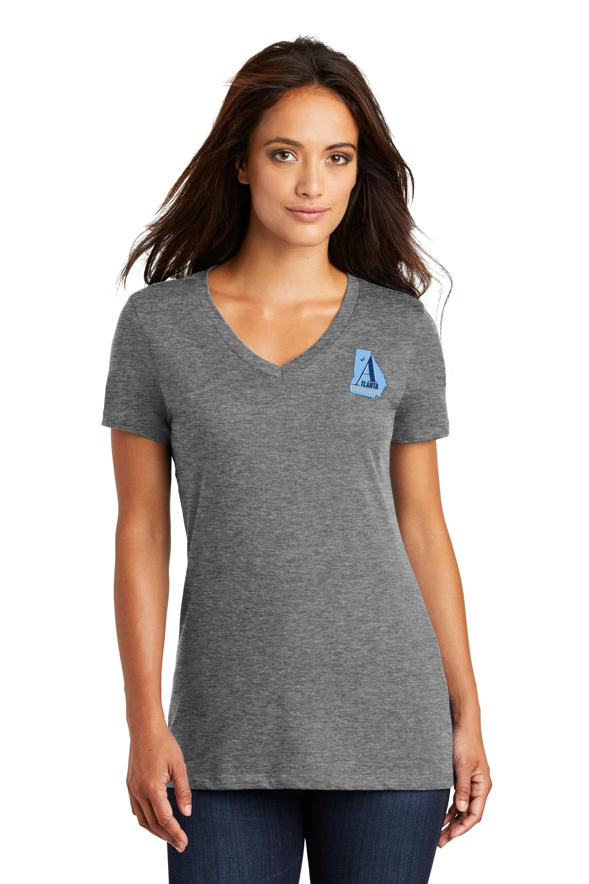 The Citadel, Atlanta Citadel Club, Women’s V-Neck Tee Shirt