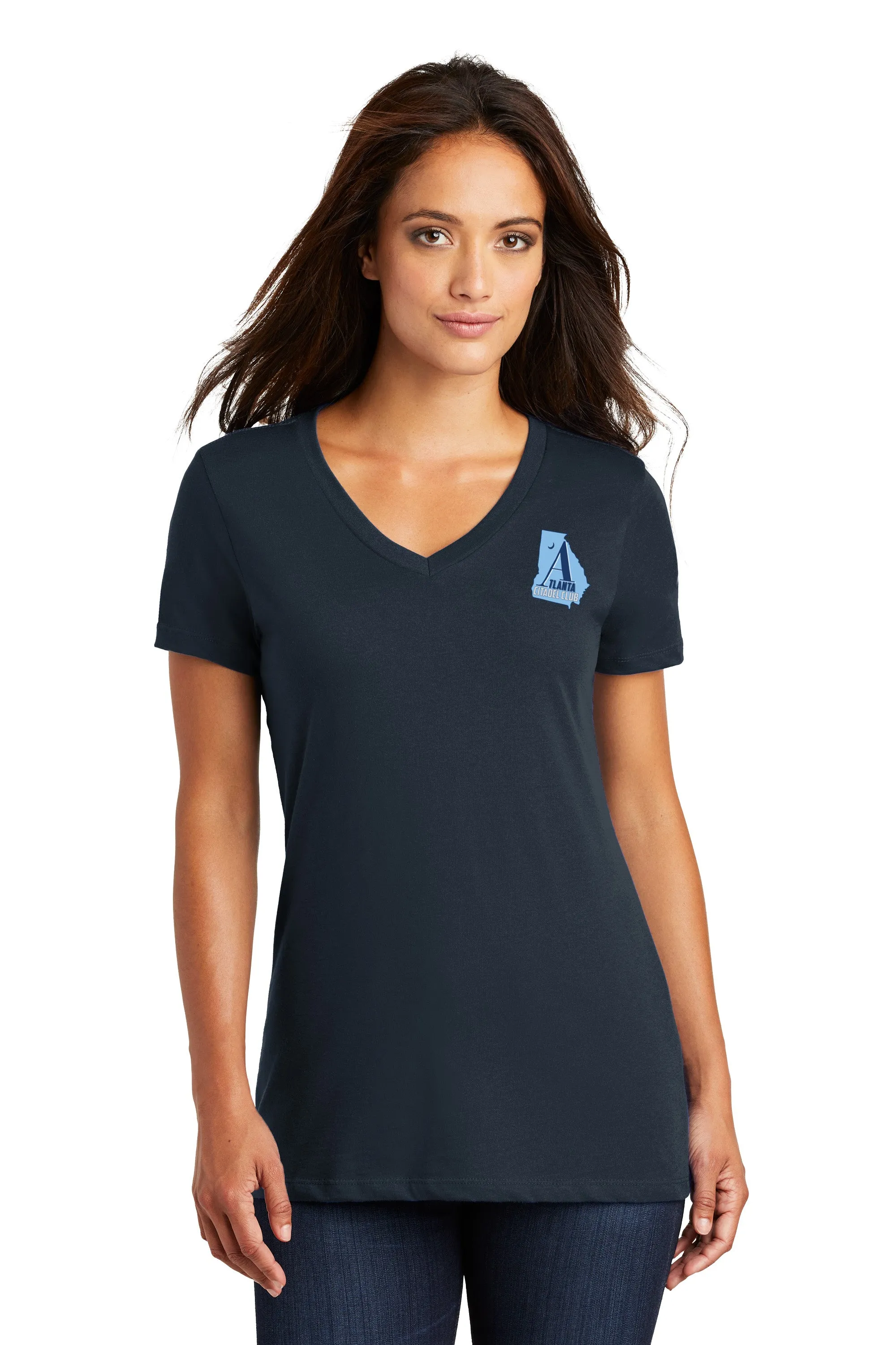 The Citadel, Atlanta Citadel Club, Women’s V-Neck Tee Shirt