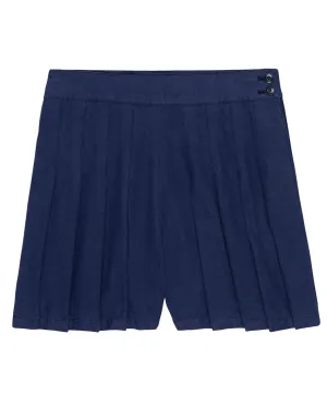 The Pleated Short. -- French Blue