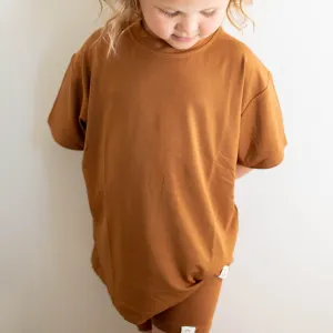 Toffee Toddler Oversized Short Sleeve T-shirt