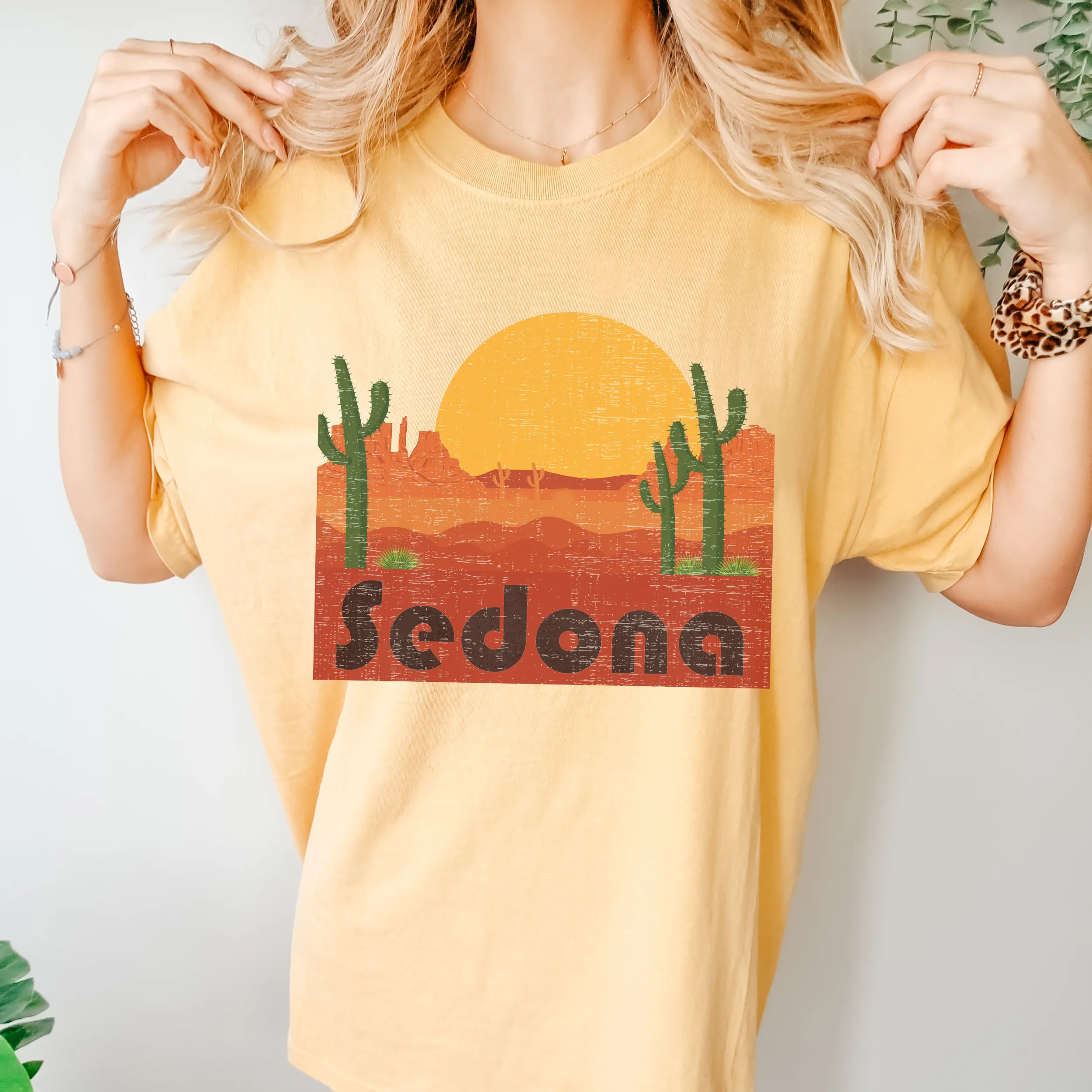 Trendy Sedona Unisex Comfort Colors® T-shirt, Women's Sedona, Arizona Travel, Adventure Tee, Spring or Summer Travel T-Shirt, Hiking or Camping Tee