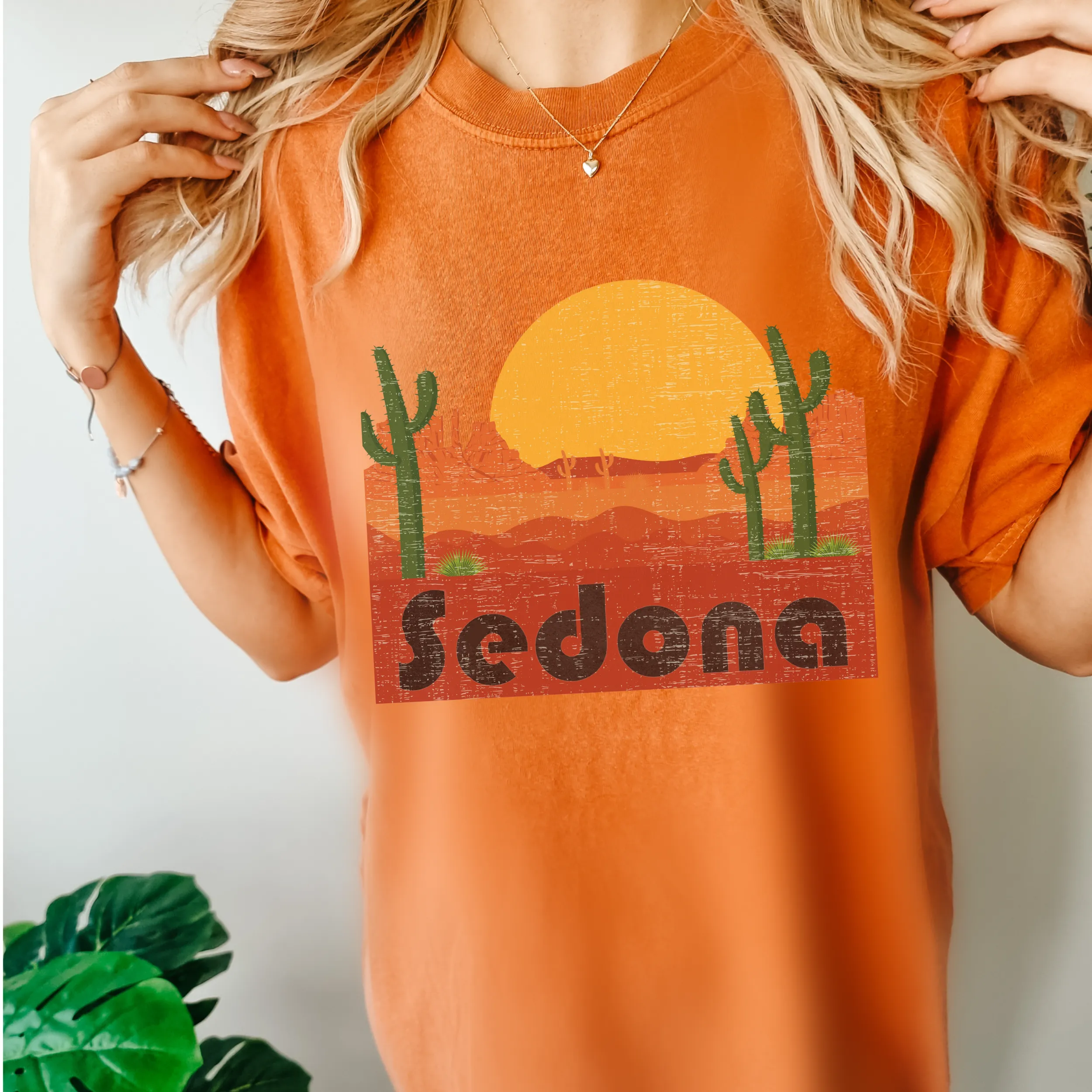 Trendy Sedona Unisex Comfort Colors® T-shirt, Women's Sedona, Arizona Travel, Adventure Tee, Spring or Summer Travel T-Shirt, Hiking or Camping Tee