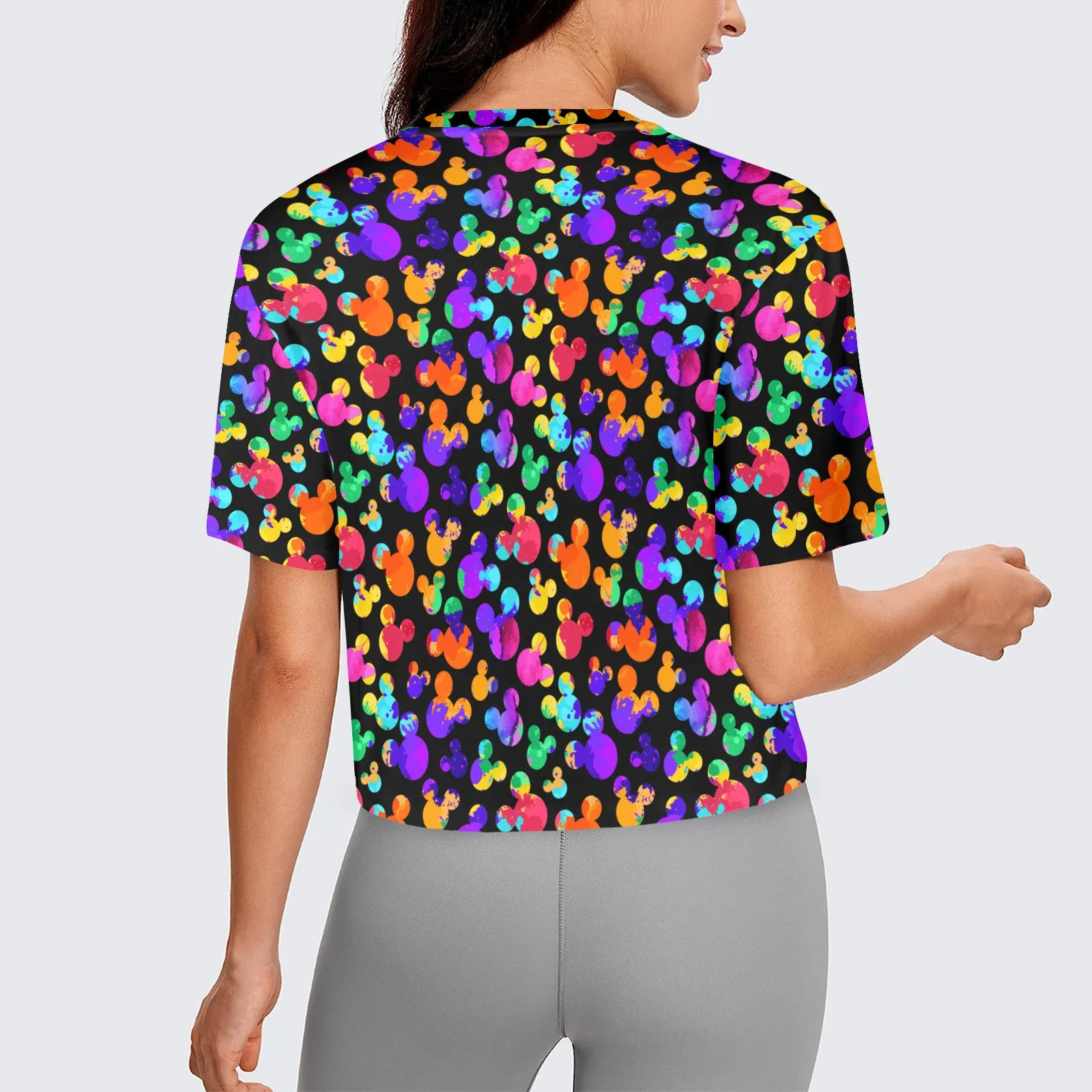 Watercolor Women's Cropped T-shirt