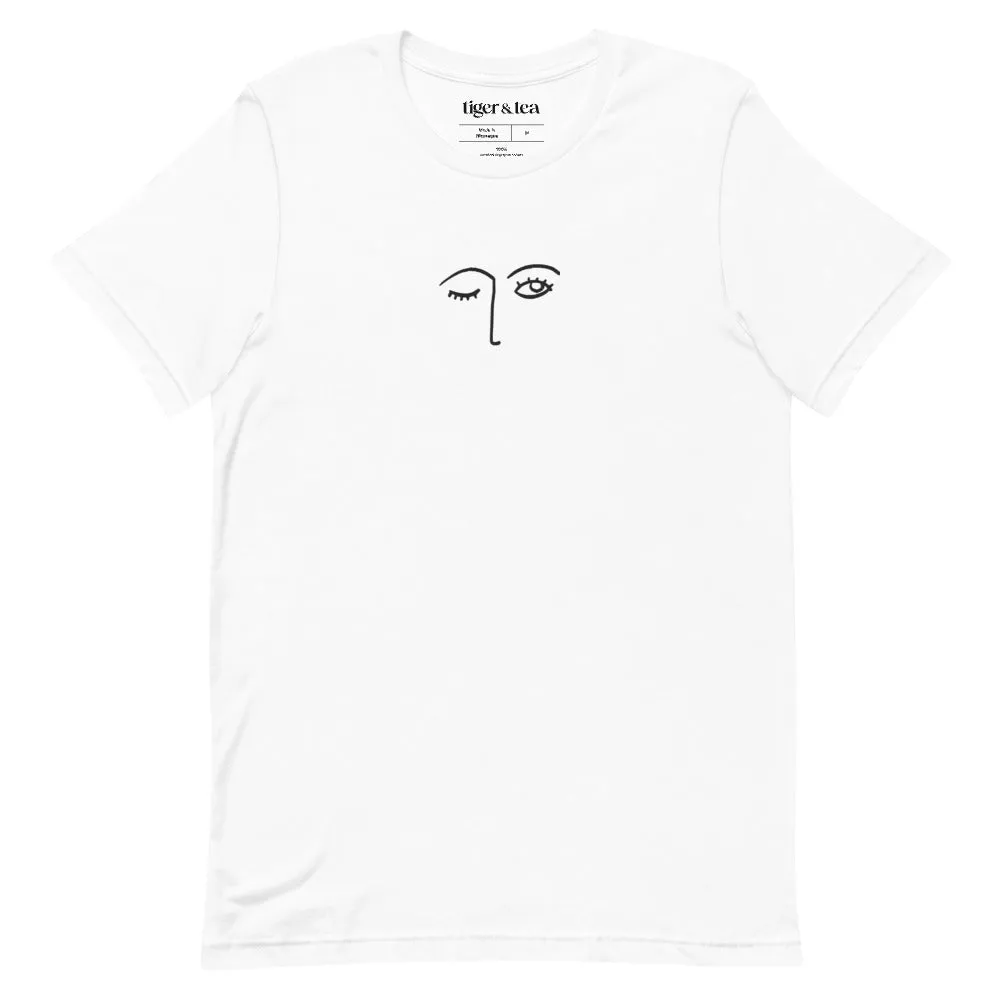 Wink Embroidered Unisex Tshirt