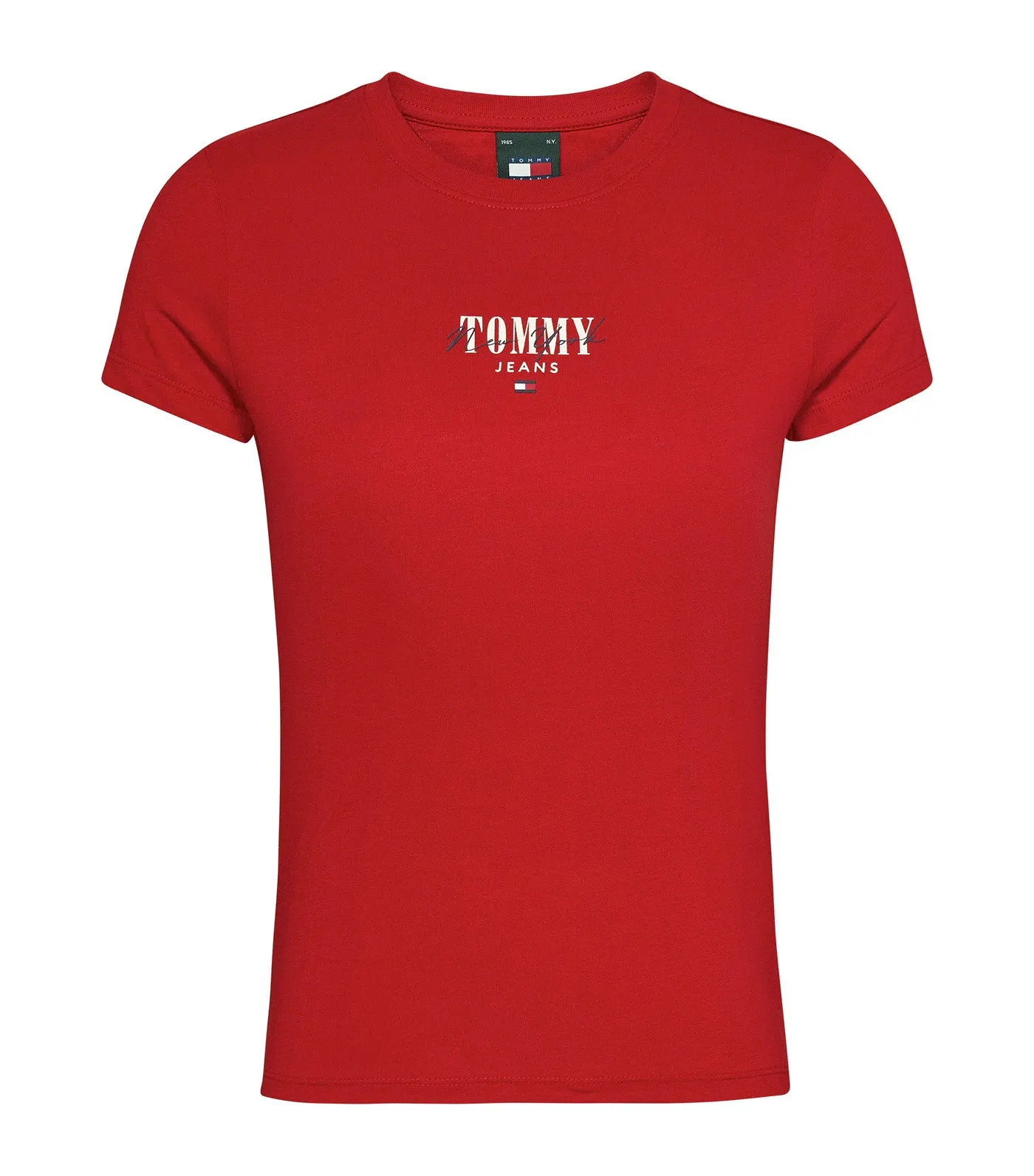 Women's Slim Essential Logo 1 Tee Red