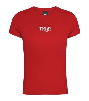 Women's Slim Essential Logo 1 Tee Red